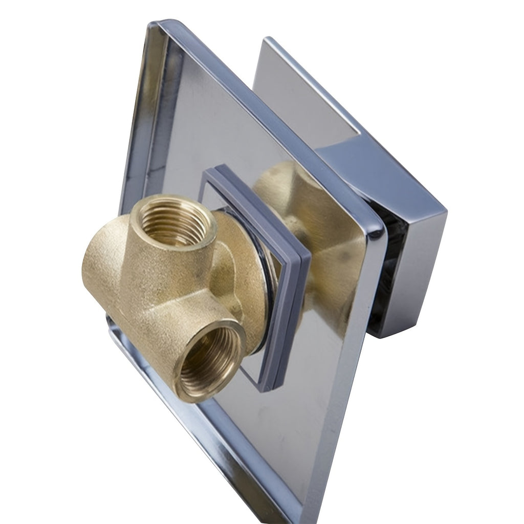 1Pc Plated Solid Brass 4-Way Square Wall Mounted Concealed Shower Faucet