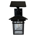 Solar Wall Light with Motion Sensor and Adjustable Panel | Dusk to Dawn Automatic On/Off, Security Lantern Suitable for Gate, Garage, Fence, Courtyard, Patio