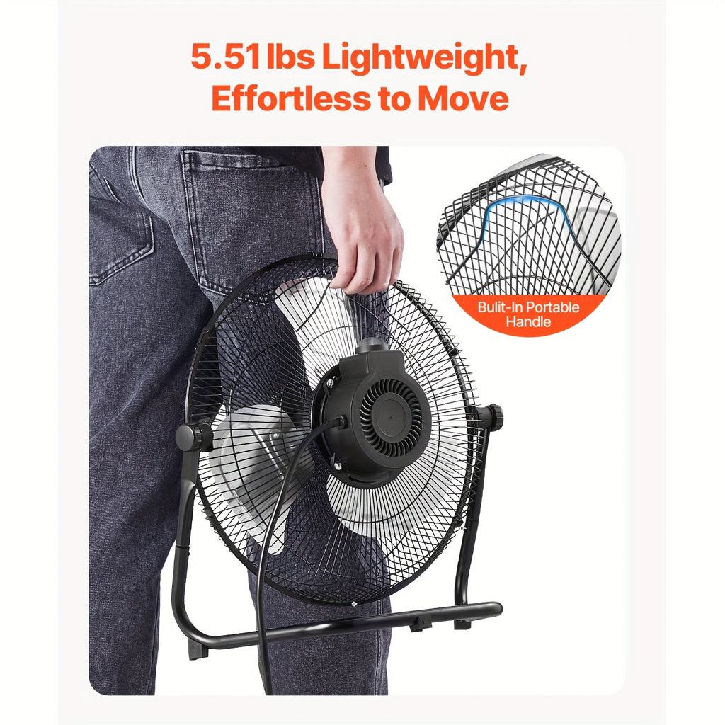 Industrial Floor Fan, Regular Grill, 14/18/20inch, 1/2 Pack, US Plug, 110V