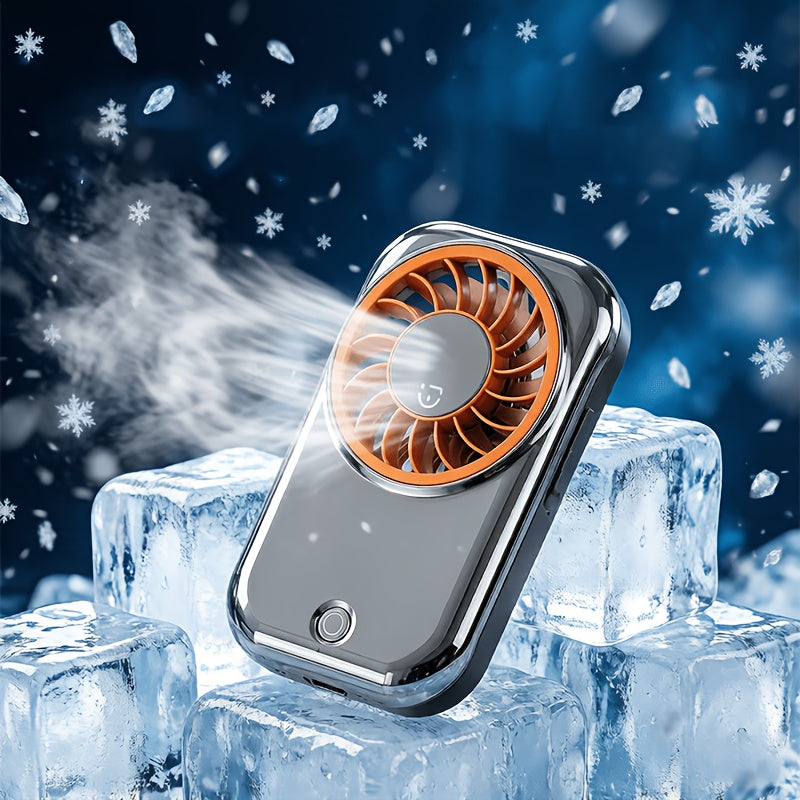 All Season Ice Feel Handheld Mini Cooling Fan, Portable USB Personal Pocket Fan