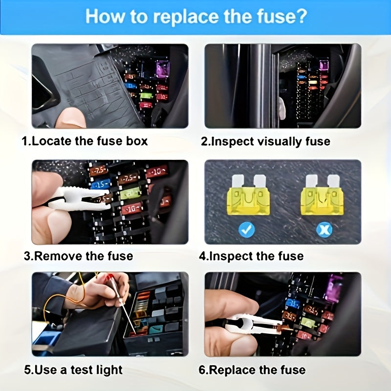 300 Pcs Automotive Fuse Assortment Kit, Includes 160 Mini, 90 Standard, 50 Micro Fuses, 1 Removal Tool - Aluminum, Mixed Color - Suitable for Cars, RVs, Trucks, Motorcycles - Wide Current Range (2A 3A 5A 7.5A 10A 15A 20A 25A 30A 35A 40A)
