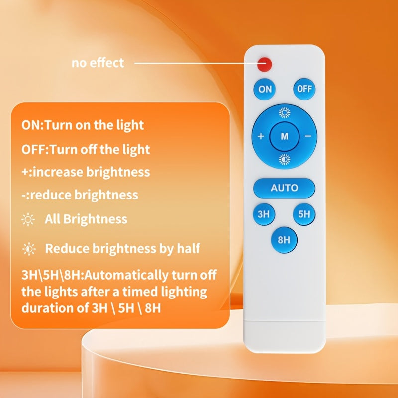 Outdoor IP65 Solar High Bright Street Light, Large Battery 10000mAh, Light Sensor, Remote Control, Equipped with Remote, Perfect for Outdoor, Courtyard, Garden and Villa LED Lighting