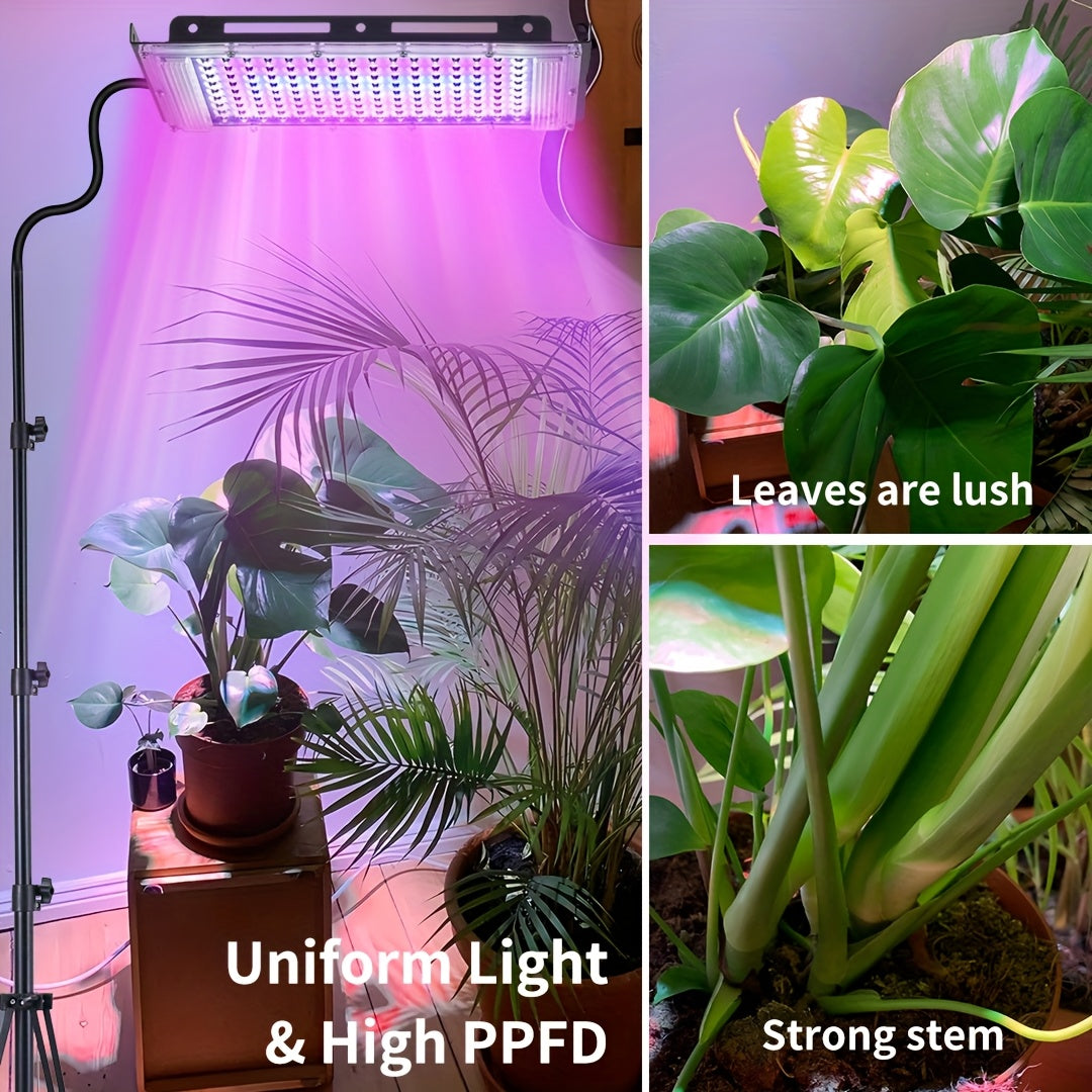 USB Plant Grow Light Strip with Tripod, Sunlike Full Spectrum Grow Lamp, 360° Adjustable Gooseneck, 96/144 LED Grow Light, Supplemental Lighting for Tall Plants, Bonsai, Greenhouse, Hydroponics, Flowers and Large Area Indoor Plants
