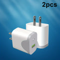 USB C Dual Port Wall Charger Block, for lPhone 16/ 15 Charger USB C Wall Charger Adapter +USB A Quick Charging Brick Plug