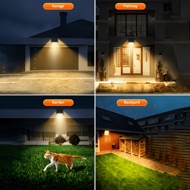 127 LED Solar Split Light - Outdoor IP65 LED Street Light, Perfect for Garden Courtyard Lawn Patio | Remote Control & Motion Sensor | High Brightness Energy Saving Security Lighting