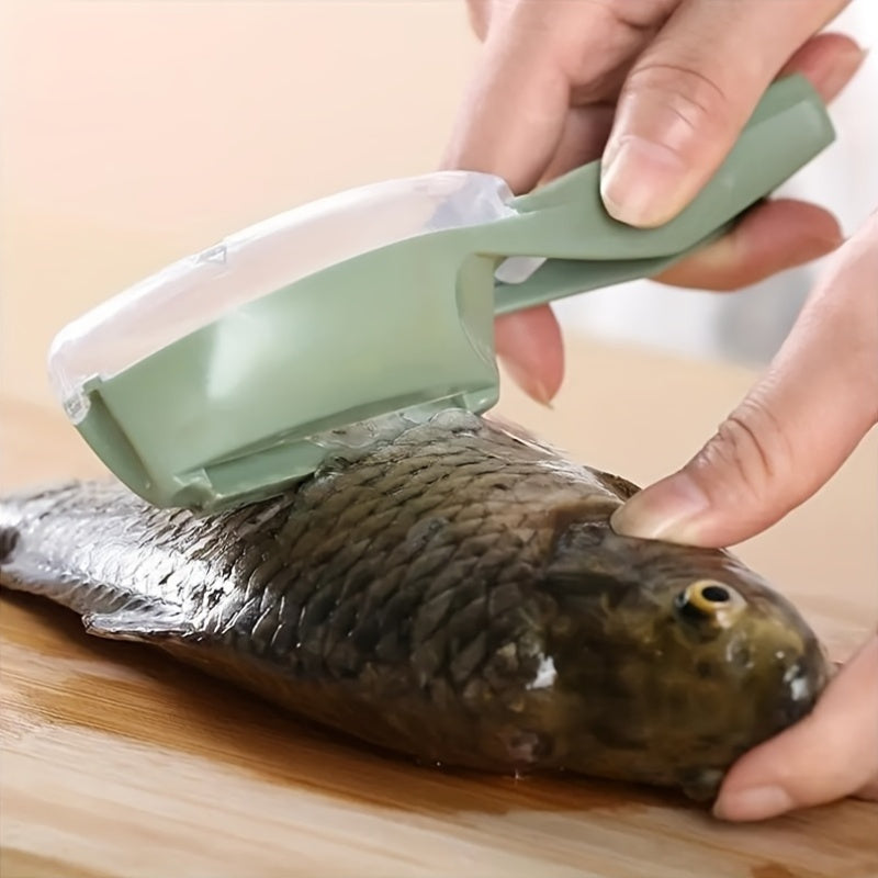 1pc Manual Fish Scale Remover – PP Plastic Fish Scaler, Non-Electric Kitchen Tool for Cleaning Fish, Fish Scale Remover Tool Included