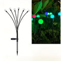 olar Firefly Light with 10/8/6 LEDs, IP54 Wind-Driven Lawn Light, Courtyard Garden Ground Light, Ambient Camping Light, Garden Decoration, Lawn Accent, Whimsical Lighting, Solar Light, Durable Plastic, LED Lawn Light, Wind Light