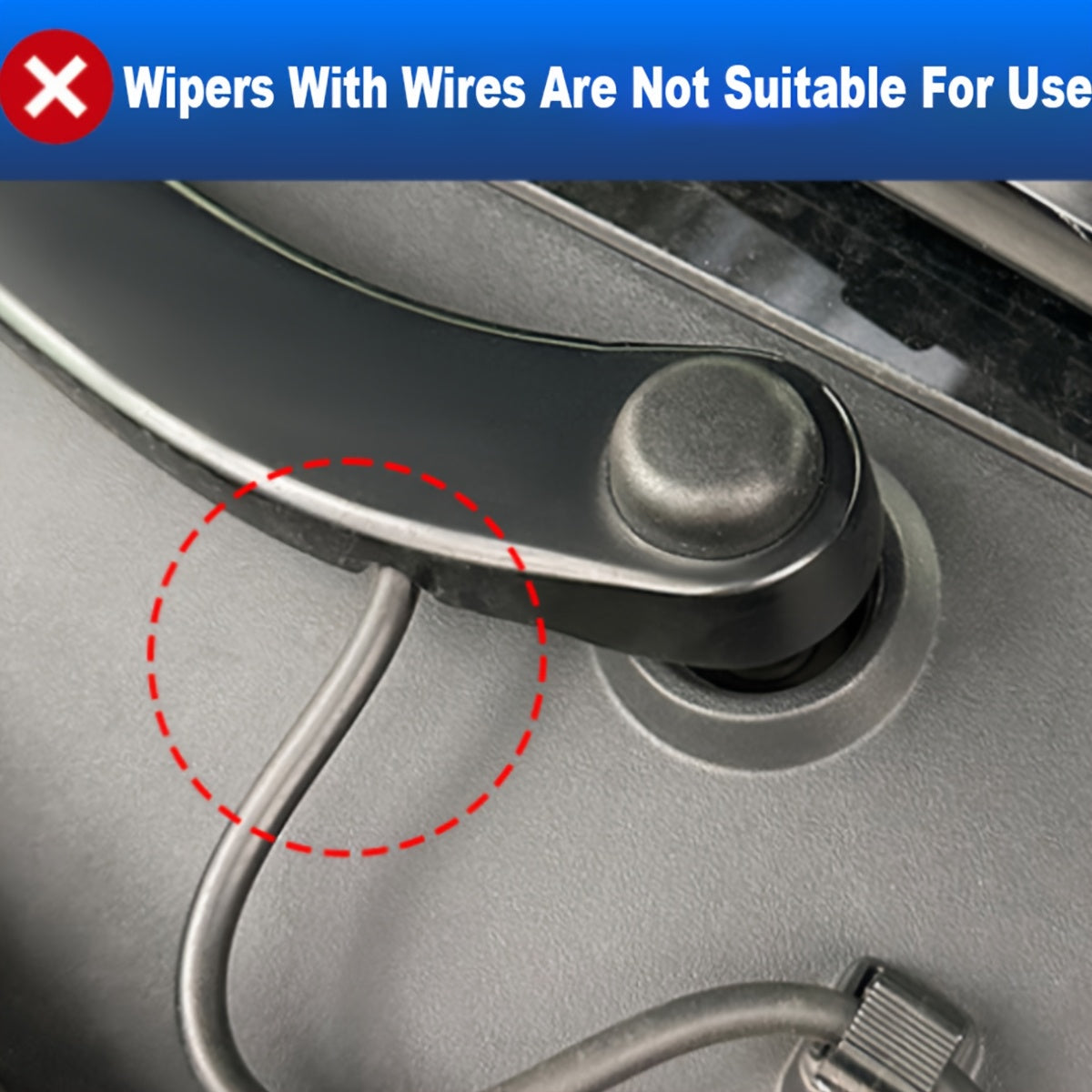 1pc Car Windshield Wiper Silicone Protector Cover – Wiper Arm Dust Cover Pad for Toyota Honda Mazda Mitsubishi Jeep MG Models