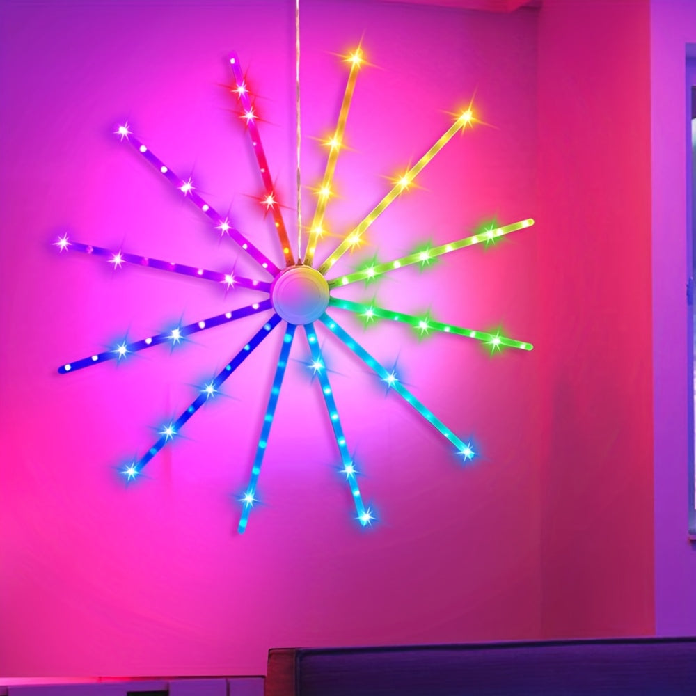 1 Set New USB Fan Light, Portable Foldable, Rotatable Colorful Windmill Christmas Light, for Living Room Bedroom Kitchen Balcony Indoor Decor, New Year Christmas Wedding Festival Ambient Decoration