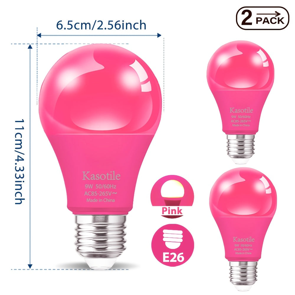 Colored bulb 9W E26 base, suitable for Halloween, Christmas parties, holiday lighting, colors available in blue/red/green/purple/orange/pink