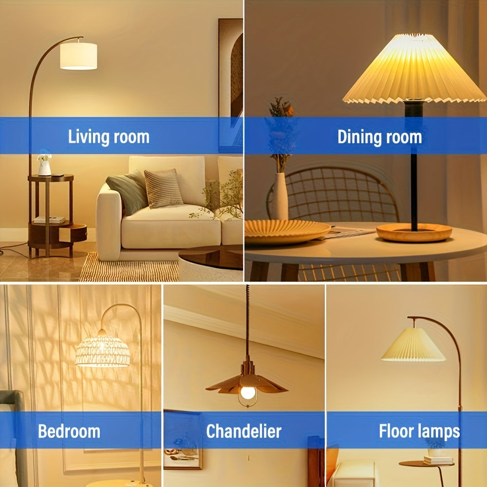 Rechargeable smart LED bulb, E26/E27 base bulb, with remote control for adjustable color temperature and brightness LED light, USB rechargeable bulb, suitable for living room, bedroom, chandelier, floor lamp