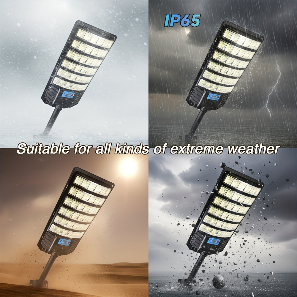 Zero Electricity Cost Professional Solar LED Light, 270° Wide Angle IP65 Heavy Duty Security Sensor Light | Suitable for Farm, Driveway, Garage, Patio, Fence, Deck, Pool, Shed, Wall and Winter-Use Remote Dimming | Christmas & Black Friday Special Offer