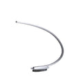 16-inch Eli brushed nickel LED curved tube desk lamp, without separate lampshade