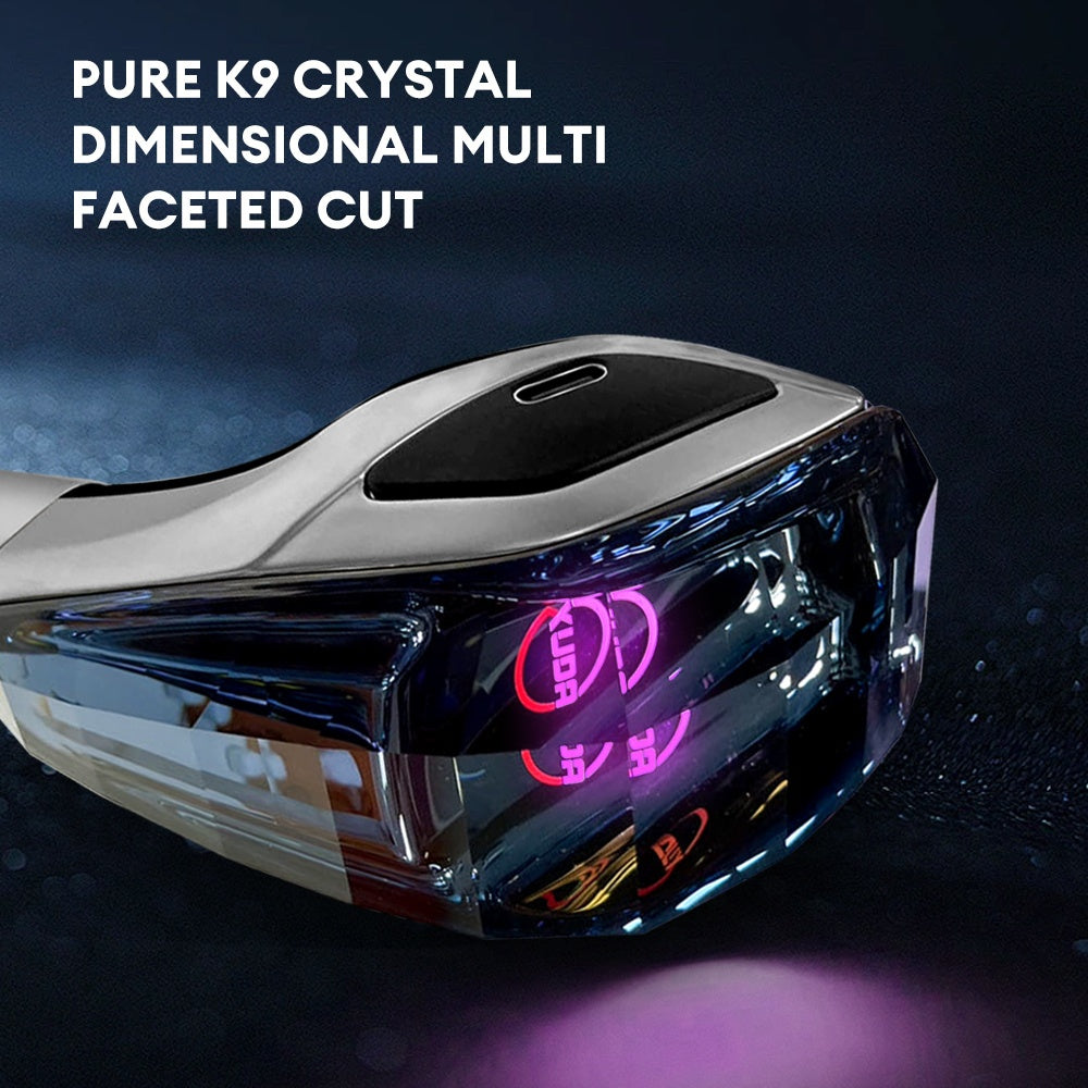 XUDA New Car Crystal Shift Knob, Crystal 7-Color LED Light Shift Lever, Plug and Play, Portable Side Interface, Comfortable Grip, Wear-Resistant & Scratch-Resistant, Fits Toyota Vehicles
