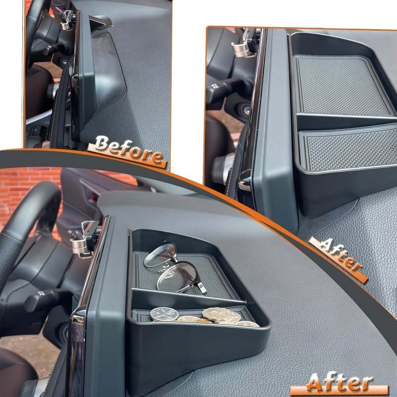 Non-Slip Dashboard Tray - Heavy Duty Non-Slip Car Organizer, Front-Open Design, Universal Fit for All Vehicles - Securely Holds Phone, Keys, Coins, and Cards - Auto Accessory, Front-Open Design, Essential for Road Trips