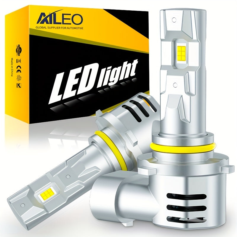AILEO 2-Pack H11 LED Headlight Bulbs, Canbus Compatible, for H4, HB3, 9005, HB4, H9, H16JP and H8 Types, Provides 22000 Lumens and 100W Super Brightness, 6500K Color Temperature, for Car Turbo Headlights