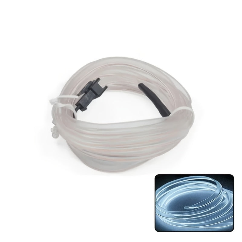196.85英寸 LED 霓虹灯条 - 柔性氛围灯，适用于项目，USB 供电装饰灯，适用于派对，不含电池