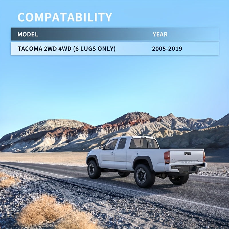 Suspension Lift Kit, Material: Front 6061 Aluminum, Rear Iron, Surface Finish: Front Black Anodized, Rear Black Powder Coated, Fitment: 2005-2023 TOYOTA TACOMA 3" FRONT AND 2" REAR LEVELING LIFT KIT, Front Outer Diameter: 126mm
