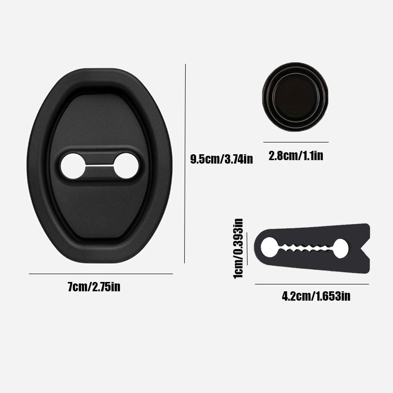 20-Piece Set Car Door Lock Protection Cover Shock Absorber Pad &amp; Soundproofing Pad - Designed to Enhance Vehicle Safety, Universal Fit for Various Cars, Silicone Clip Cushion Anti-Scratch