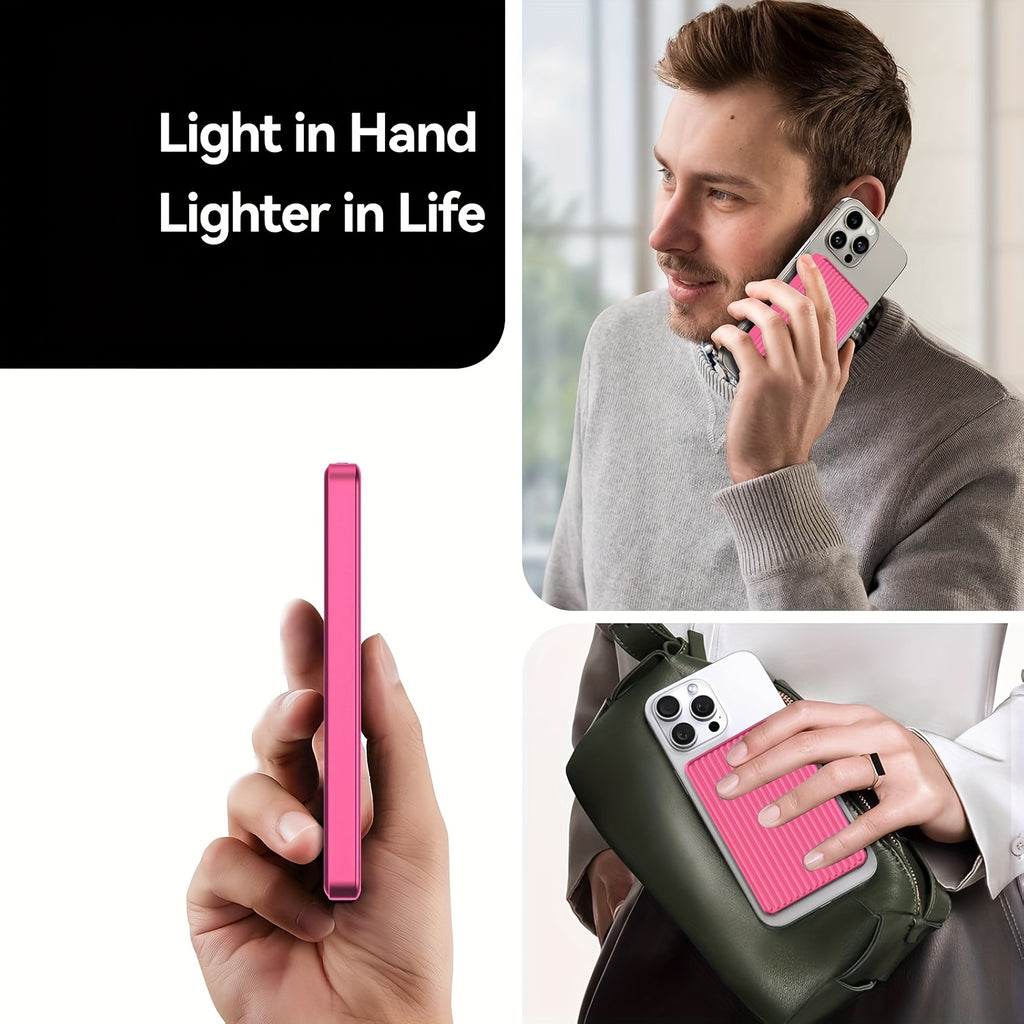 Magnetic Power Bank with a Capacity of 5000 Mah, Featuring Wireless Portability And 20W USB-C Fast Charging, Compatible with Iphone 15/14/13/12 Series