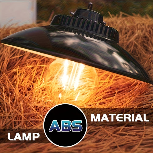 1 USB rechargeable tent light, 2-mode hanging bulb light, portable camping lantern, outdoor LED work light with hook design, emergency lighting, vintage tent light, suitable for hiking, fishing, barbecue, camping, daily use