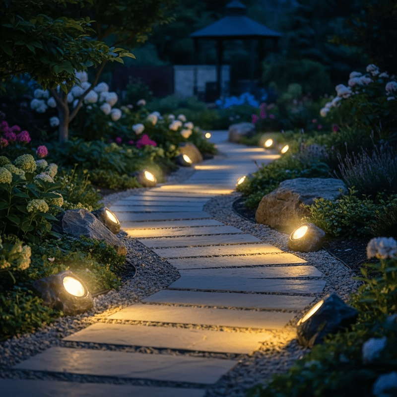 Solar Landscape Spotlight, Stone Lawn Light, Stone Design, Landscape Decorative Light, Courtyard Stone Light, Path Decorative Light, Stone Illumination Light, Outdoor Garden Light, Yard Ground Light, Holiday Outdoor Landscape Lighting