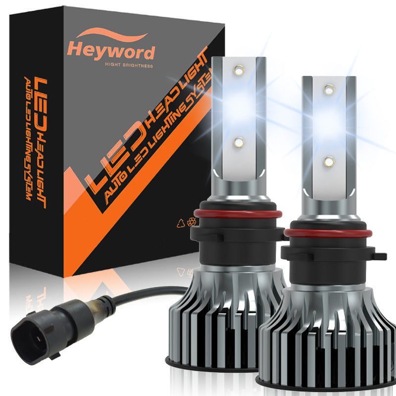 Heyword 2 Sets H7, H1, H3, H4, H8/H9/H11, 9005, 9006, 9012 LED Car Headlight Fog Light, Low Beam, High Beam, Color Temperatures: 4300K/Warm Light, 3000K/Yellow Light, 8000K/Blue Light, 25000K/Ice Blue, 6000K/White Light