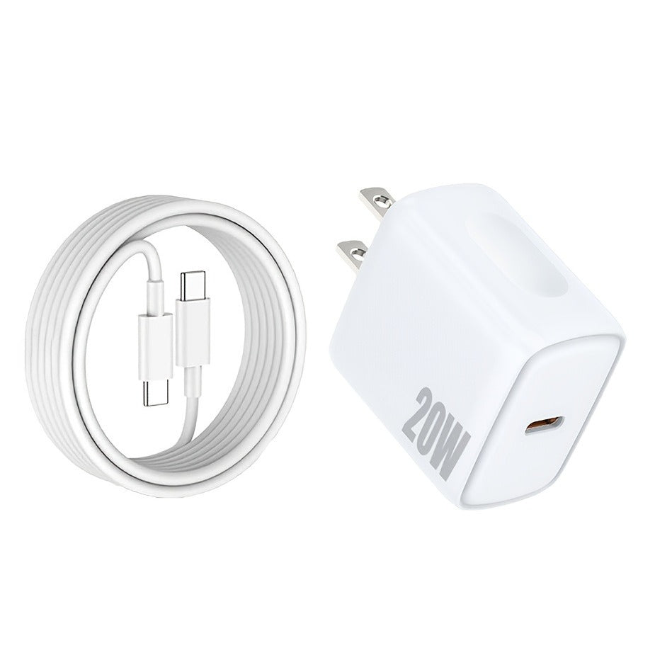 20W PD Fast Charger 4-Pack & 6-Pack Available, USB C Wall Charger with 6ft Cord for iPhone 16/15 Series, iPad, Samsung S25 Ultra, Tablets & More