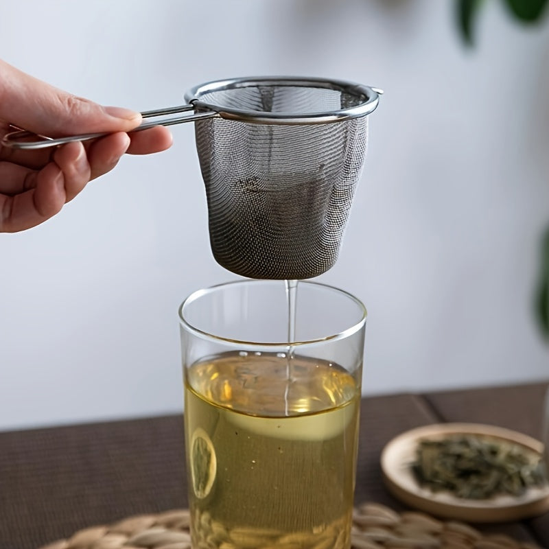 Stainless Steel Tea Infuser Single Ear Hanging Tea Strainer Filter Home Tea Ceremony Accessories
