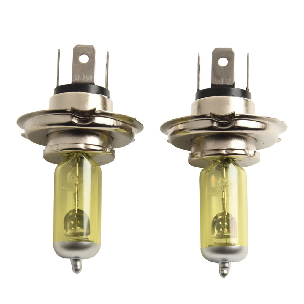 2-Pack H4 55W 5000K Xenon Car Headlight Bulbs, with Aluminum Alloy Base, 12V DC