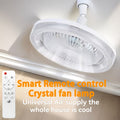 10 Inch LED 360° Rotating Ceiling Fan Light with Remote Control, 3 Color Modes &amp; 3 Speed Levels, E27/E27 Base Easy Installation, 4 Modern Designs, Ideal for Bedside Use