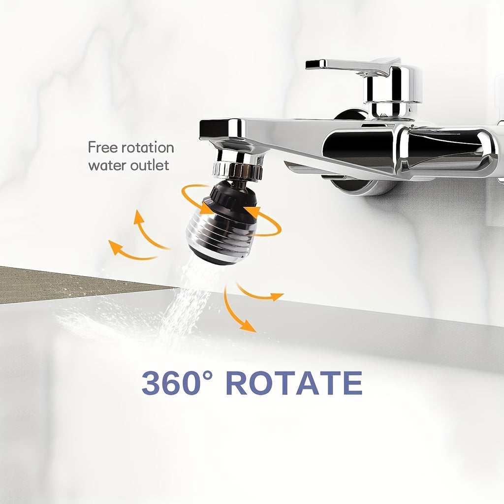 1pc Home Kitchen 360° Rotating Water-Saving Faucet – Aerator, Diffuser, Faucet Nozzle Filter, Adapter