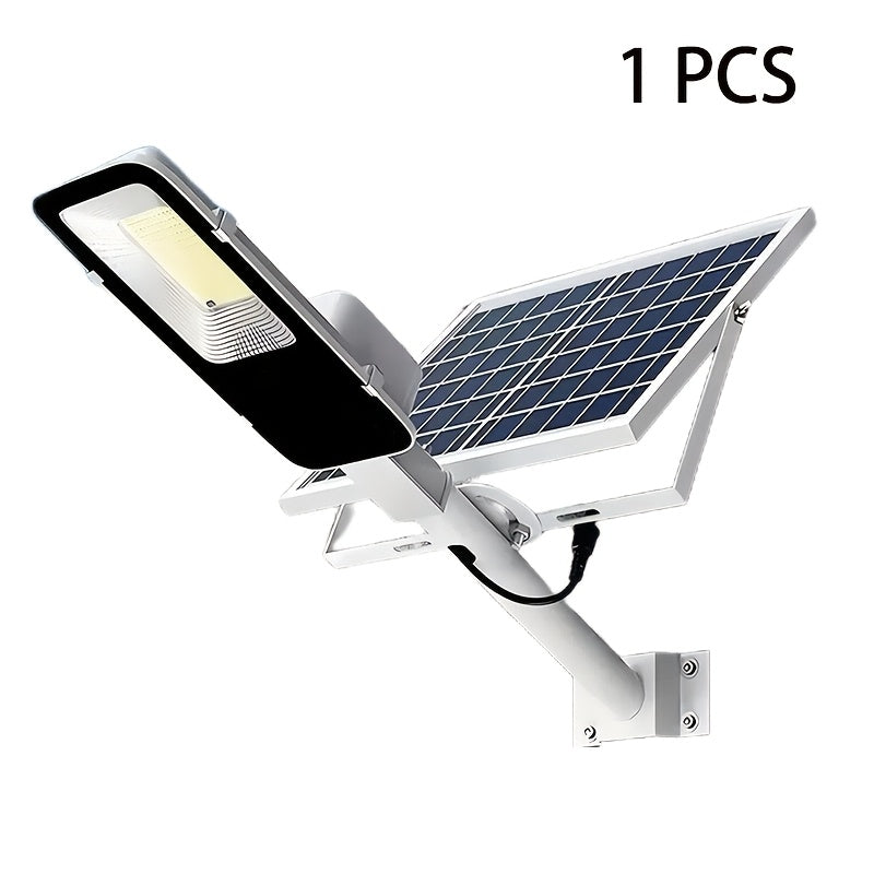 1/2 Pack 6000mAh Powerful Solar Street Light with Remote Control, with LED Lens Beads 6500K Split-Type Solar Wall Light, Easy to Install Wall Mount Kit, Perfect for Garden Courtyard, Garage and Commercial Lighting Street Light