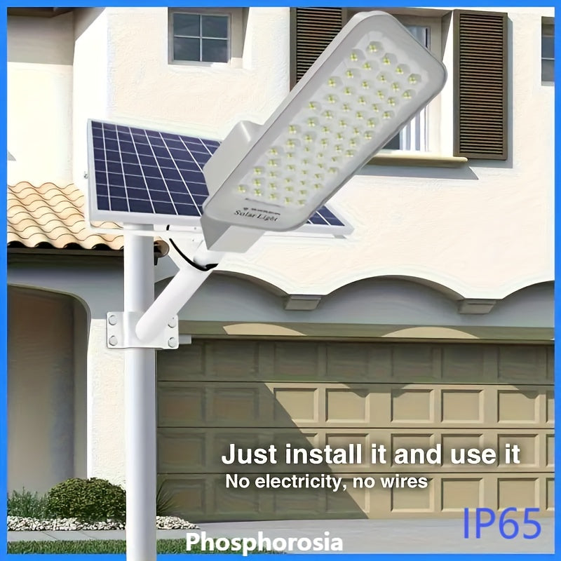 Solar Street Light, Solar LED Wall Light, Solar Courtyard Light, Outdoor Lighting, 6000mAh Lithium Battery, Smart Light Control, with Remote Control, Solar Charging
