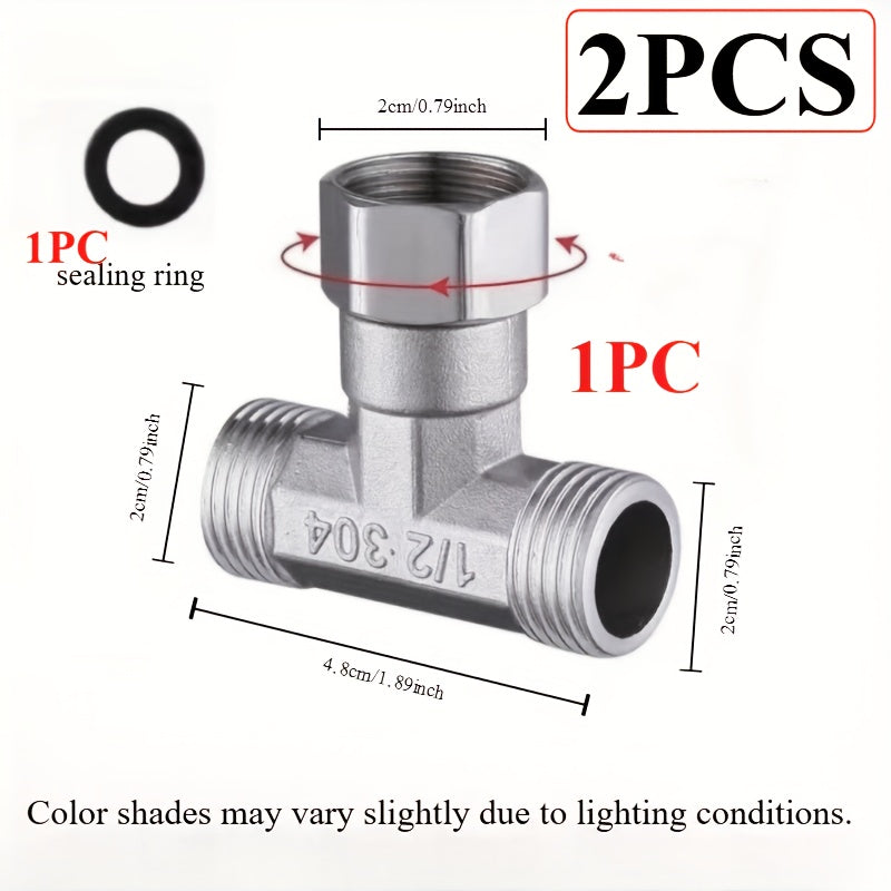 2pcs Multi-Function Diverter Adapter - Swivel Quick Connector Adapter for Home Bathroom, Toilet, RV, Universal Connection