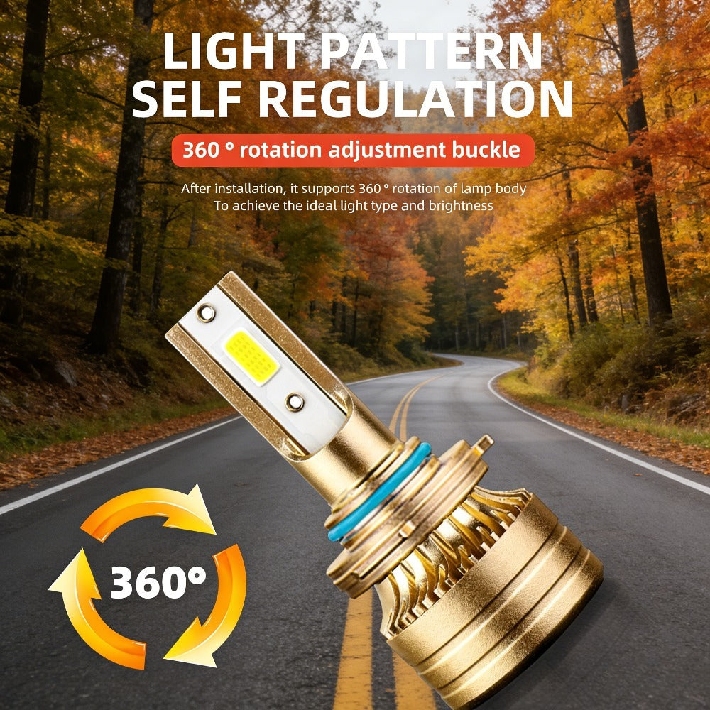 2-Pack H1 H7 H11 9005 9006 H4 LED Car Bulbs Canbus Vehicle LED Light High/Low Beam Fog Light 58860 Lumens 300W Ultra-Bright CSP Chip Anti-Glare Technology 800% High Brightness Easy Installation Cool White 6500K