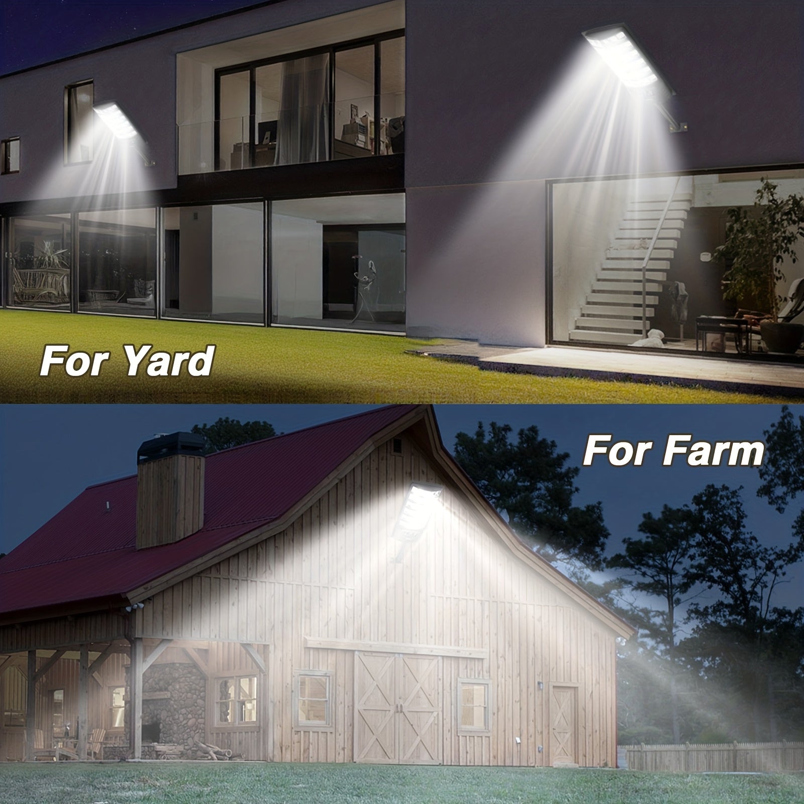 Zero Electricity Cost Professional Solar LED Light, 270° Wide Angle IP65 Heavy Duty Security Sensor Light | Suitable for Farm, Driveway, Garage, Patio, Fence, Deck, Pool, Shed, Wall and Winter-Use Remote Dimming | Christmas & Black Friday Special Offer