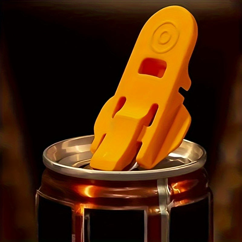 Two Durable Plastic Can Openers - Ergonomic Easy-Grip Design, Leak-Proof & Portable, Ideal for Camping, Picnics, BBQs, College Parties - Kitchen & Outdoor Drink Accessories, Camping Tools, BBQ Gear, Reliable Can Opening Solution