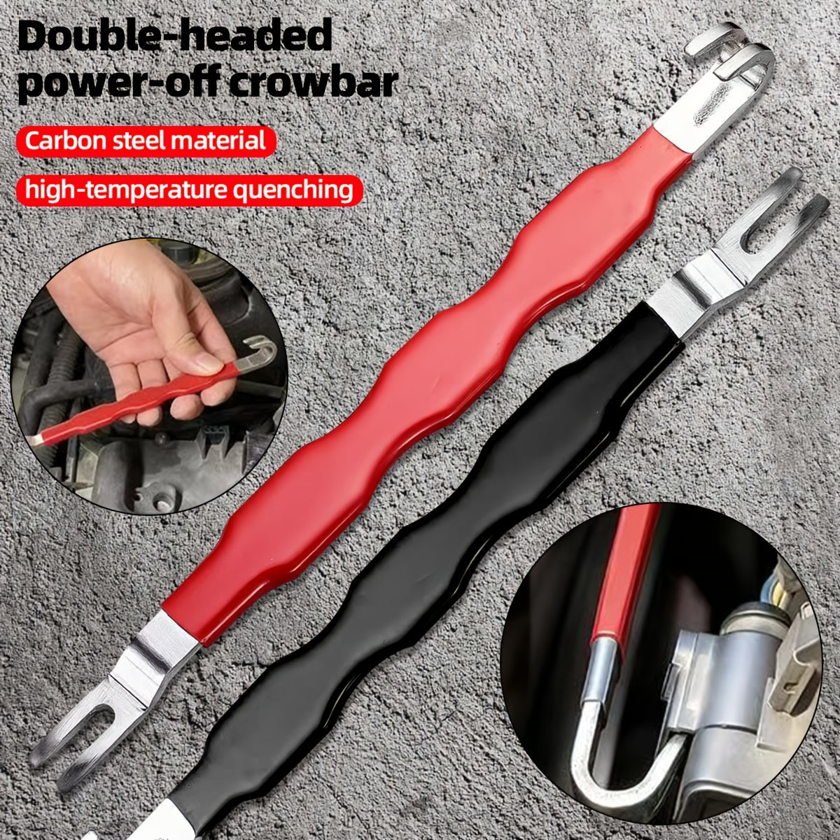Electrical Connector Separator, Dual-Head Wiring Harness Clip & Connector Pry Bar, Wire Cutting & Hose Separation Multi-Function Pliers