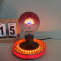 Rainbow magnetic levitation bulb, with full-angle automatic rotating light source, unique gift for home and office decoration