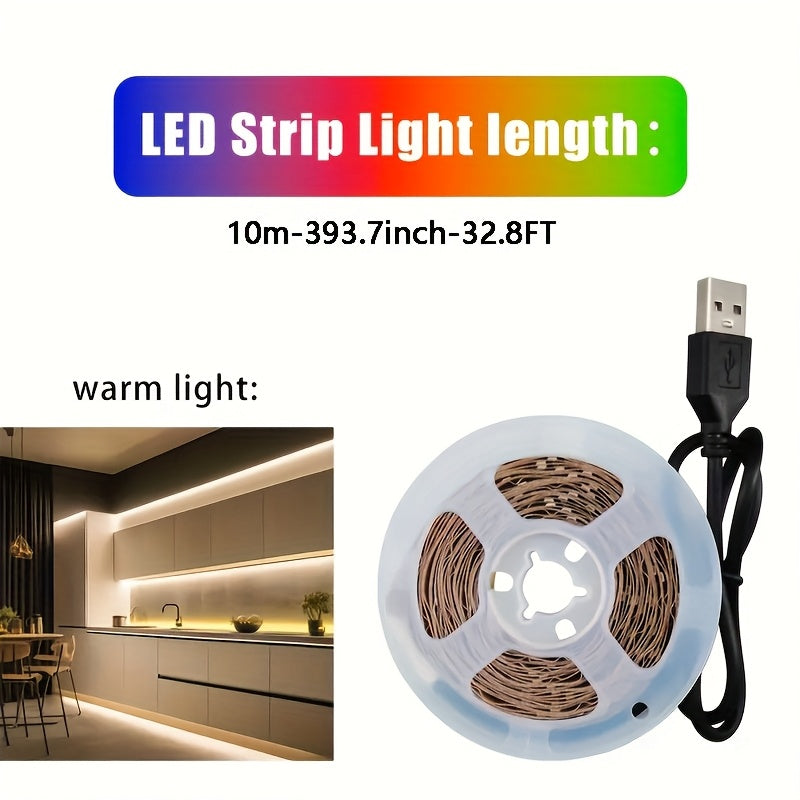 USB灯条 DC5V 明亮的柔性LED灯带 带自粘 SMD2835 可任意裁剪 可做装饰 照明