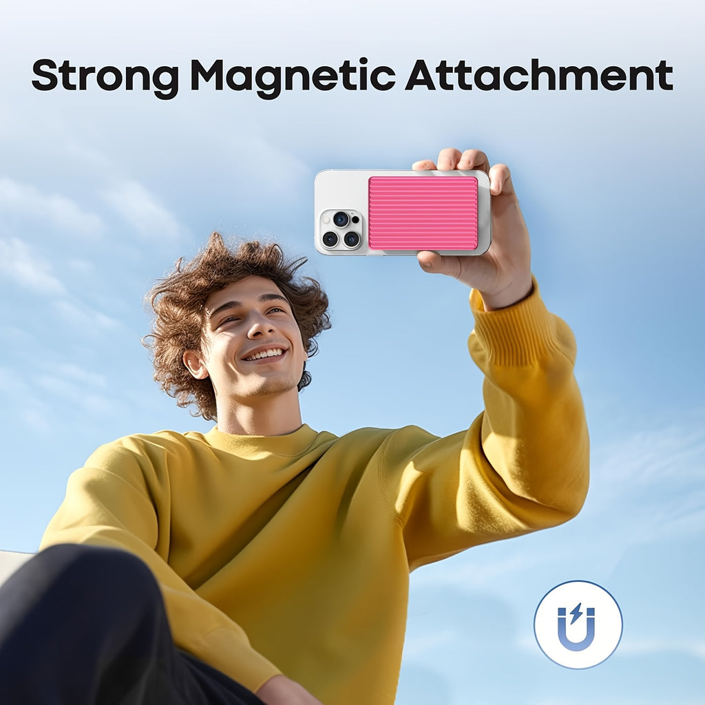 Magnetic Power Bank with a Capacity of 5000 Mah, Featuring Wireless Portability And 20W USB-C Fast Charging, Compatible with Iphone 15/14/13/12 Series
