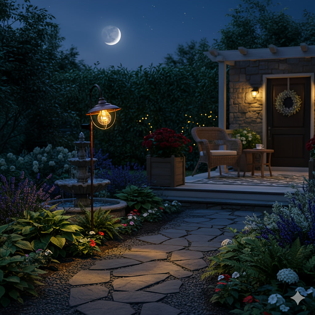 1-Piece Vintage Elbow Ground Insert Light, Courtyard Lawn Gardening Outdoor Lighting, Outdoor Courtyard Garden, Christmas, European Vintage Courtyard Light Garden Decoration