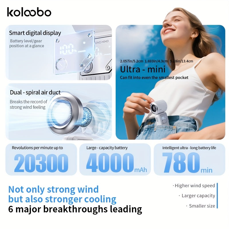 This Is a Compact 2-In-1 Handheld Fan And Power Bank with a Capacity of 4000Mah, Capable of Phones Once. It Features a Quiet Yet Powerful Airflow, Is USB Rechargeable, And Includes an LED Display. It'S an Essential Item for Summer