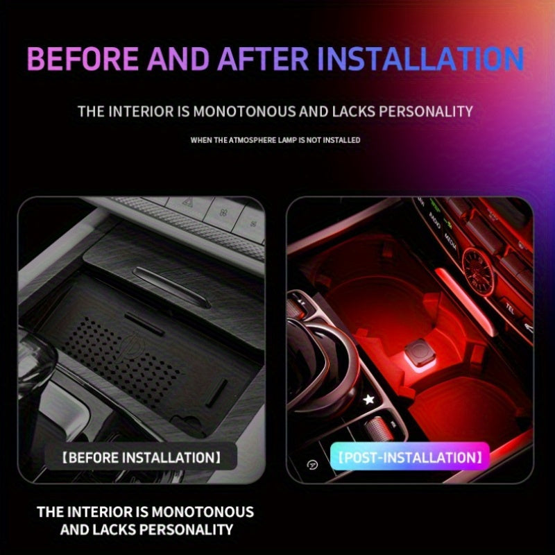 LED Ambient Light with USB, 4 Colors, for Indoor Decoration & Small Illumination, No Battery Required