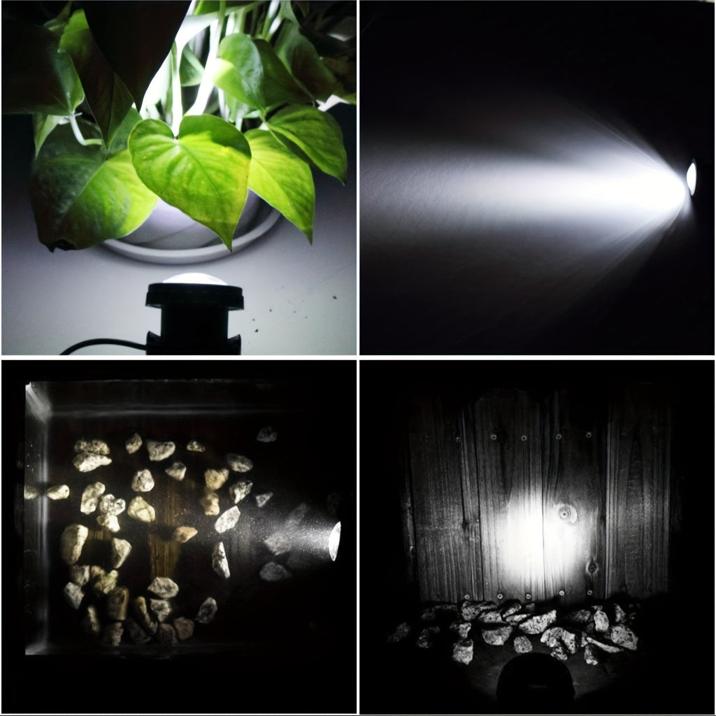 Solar Underwater Pond Light, IP65 Waterproof Projection Light, 6 LED Spotlight Aquarium Light, Perfect for Garden Pool Courtyard Landscape Outdoor Lighting (1 Pack / 2 Pack / 3 Pack)