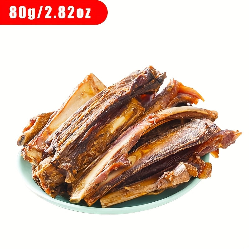80g 小型犬磨牙棒 - 牙齒清潔磨牙骨，牛排口味，狗狗零食，幼犬健康磨牙玩具，幫助清潔牙齒和清新口氣，耐用且安全的狗狗磨牙棒，非常適合小型犬和幼犬