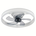 Ceiling Fan with Light, 6 Speed Levels & 3 Color Dimmable LED, Remote & APP Dual Control, Reversible Wind Direction, Ultra-Thin Flush Mount Ceiling Fan, Ideal for Home Decoration, Living Room, Bedroom