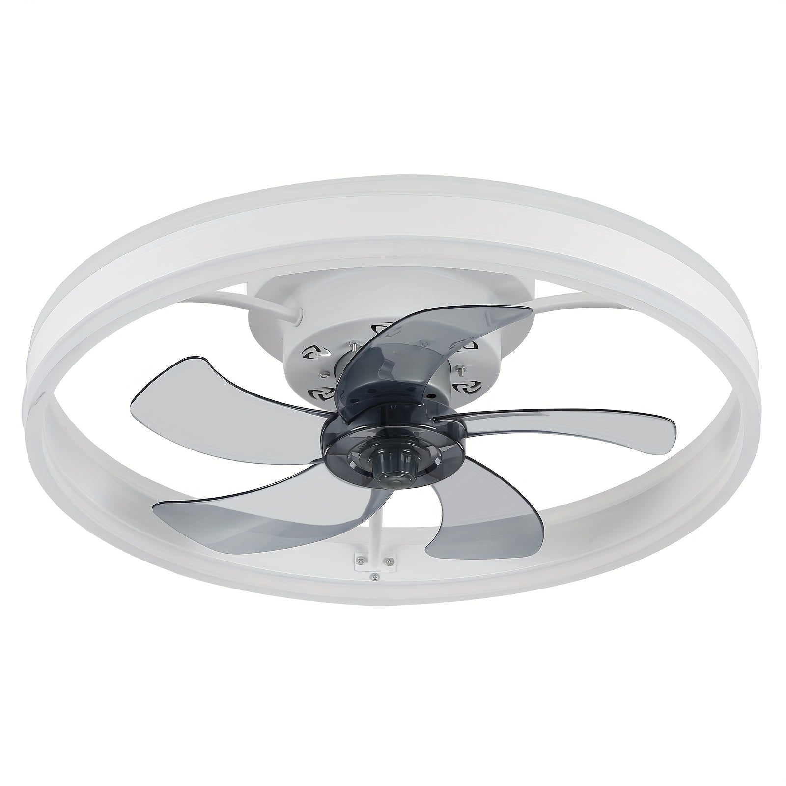 Ceiling Fan with Light, 6 Speed Levels & 3 Color Dimmable LED, Remote & APP Dual Control, Reversible Wind Direction, Ultra-Thin Flush Mount Ceiling Fan, Ideal for Home Decoration, Living Room, Bedroom