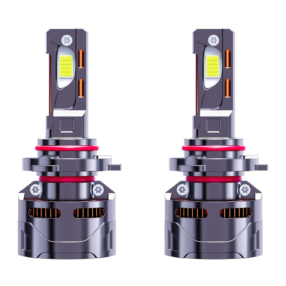 2-Pack Car LED Headlights - 380W, 600,000 Lumens, 1200% Brightness Increase, H1, H4, 9003, HB2, H7, H18, H11, H9, H8, 12V-24V, External Driver, High/Low Beam and Fog Light, Plug-and-Play, No Battery Needed. H11 Car LED Headlights
